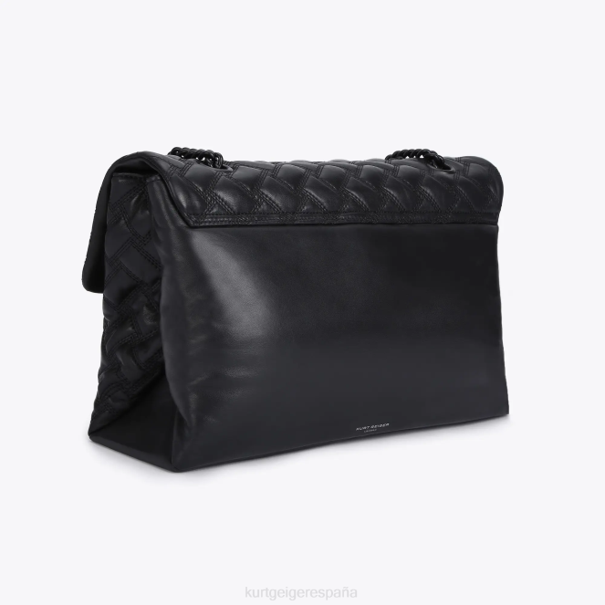 Kurt Geiger mujer londres xxl kensington empapar 2LPR65 | bolsas negro